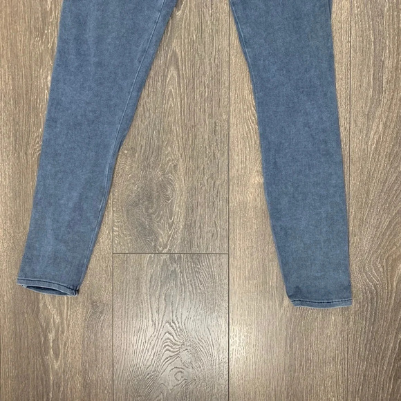 Aritzia Wilfred Leggings 2000s Y2K Blue Acid Wash skinny ankle leg Size Small - Picture 6 of 16